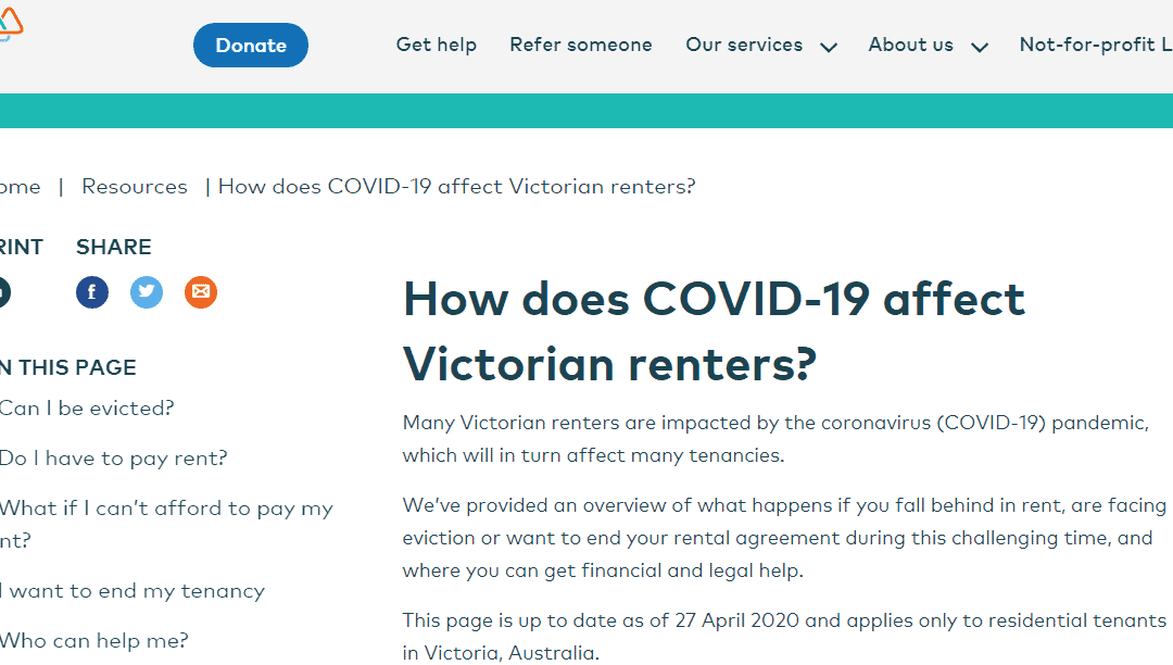 Barwon Homelessness Network Update – 28 April 2020